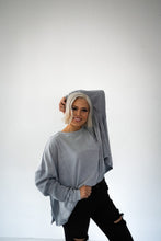 Load image into Gallery viewer, Candy Knit Top- Blue Grey
